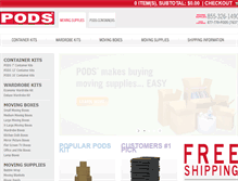 Tablet Screenshot of podsboxes.com